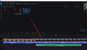 Agrega el efecto de sonido del silbido a tu línea de tiempo