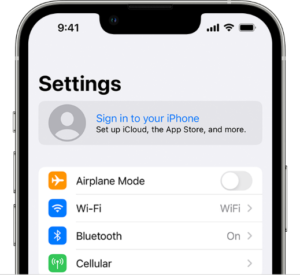 Déconnectez-vous et reconnectez-vous à votre iCloud