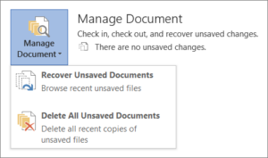 Manage Document