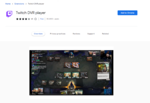 Расширение Twitch DVR