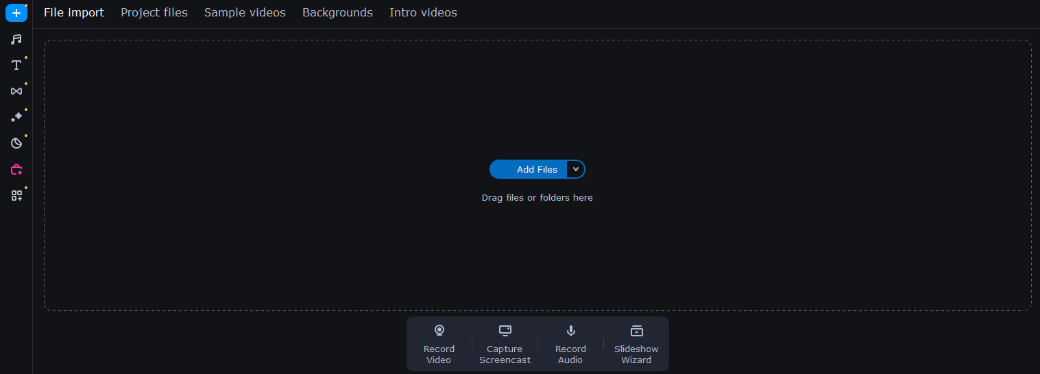Import the video file to Movavi Video Editor