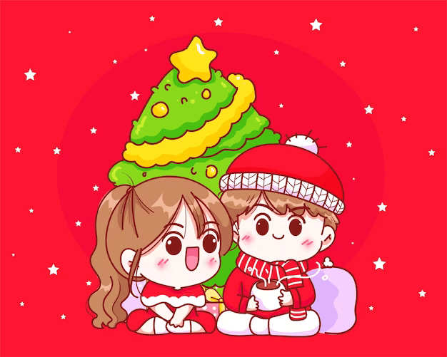 anime christmas gif