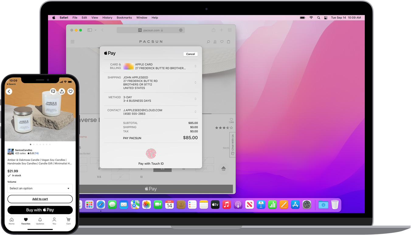 Apple Pay на Mac