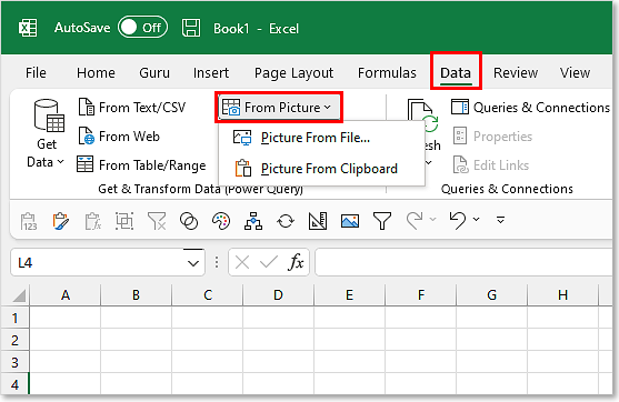 convert jpg to excel using microsoft excel
