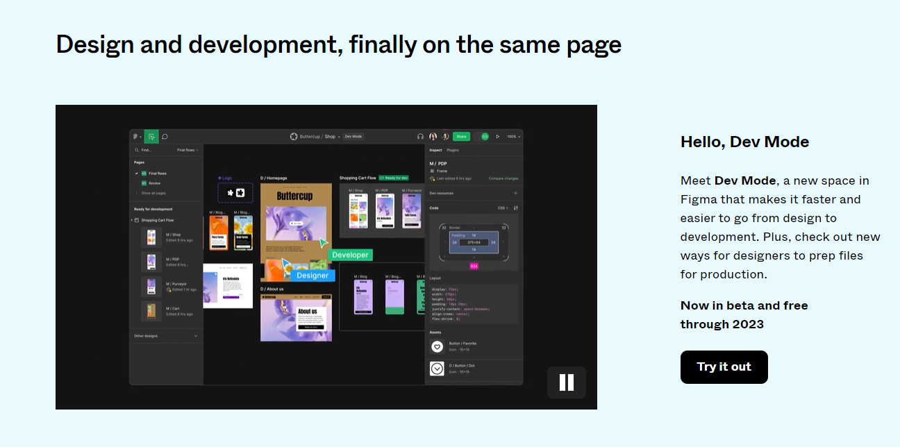 dev mode figma