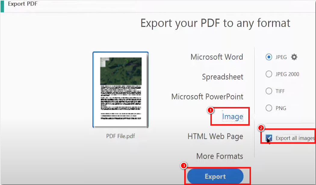 extraer imágenes pdf con adobe acrobat