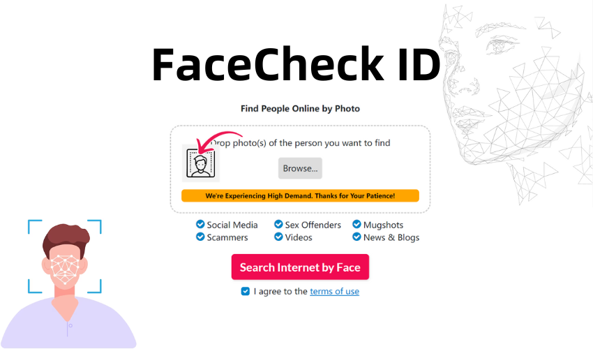 examen de l'identifiant facecheck