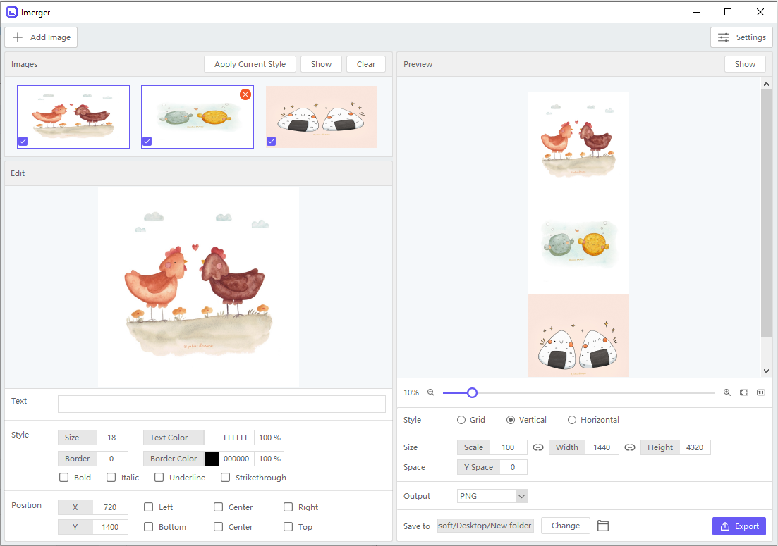 imerger combines ins photos