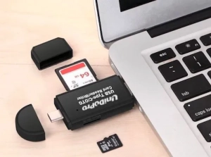 Insert your SD card into your Mac