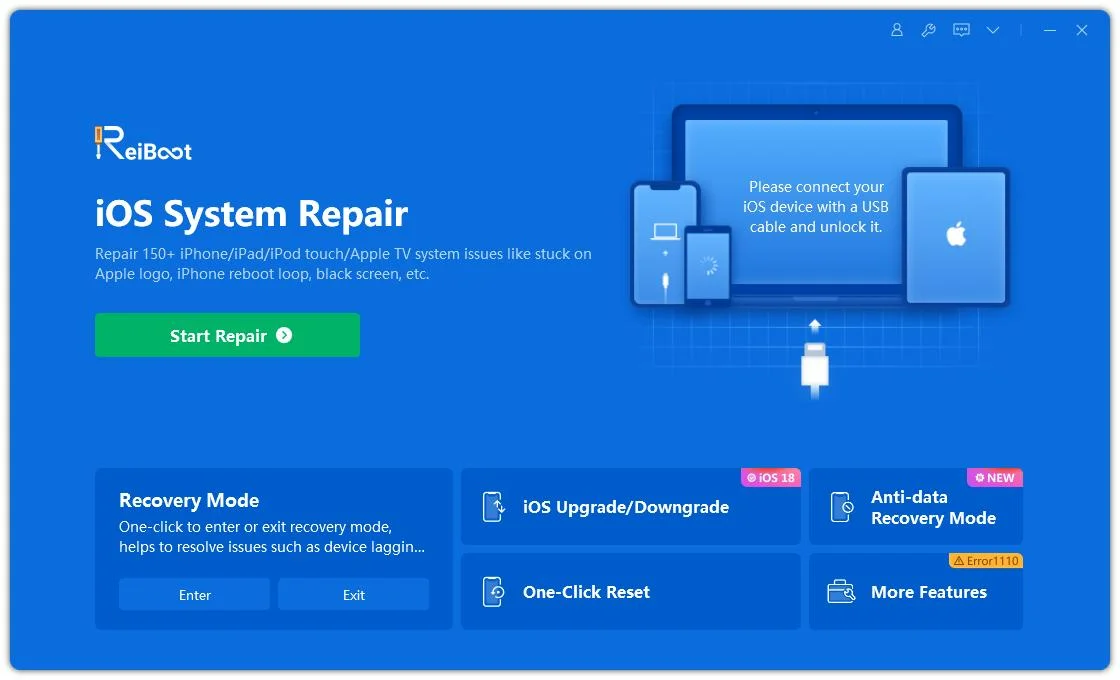 Reboot iOS Upgrade Downgrade