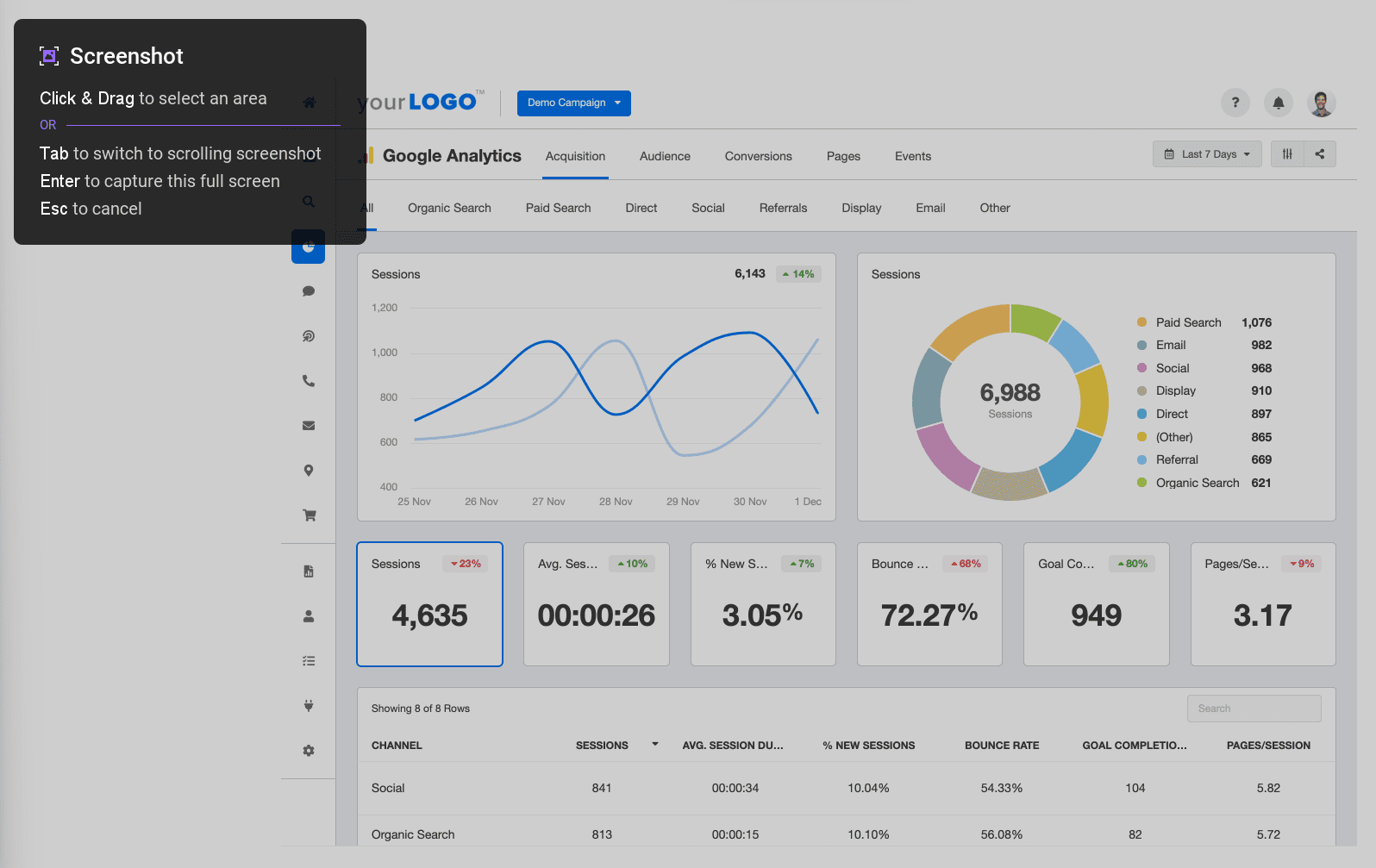 screenpal scrolling capture