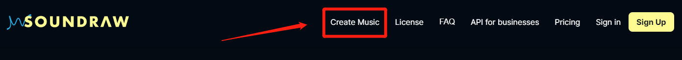 Select "Create Music"