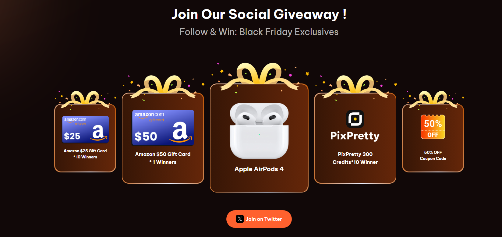 tenorshare black friday social giveaway