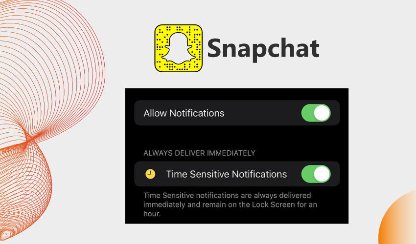Turning off time-sensitive notifications on Snapchat