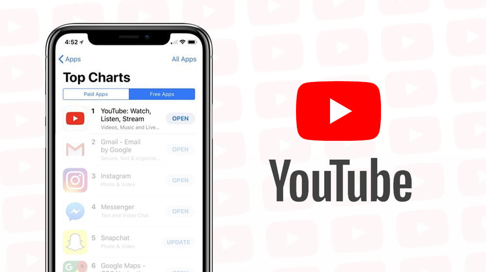 Mettre à jour l'application YouTube