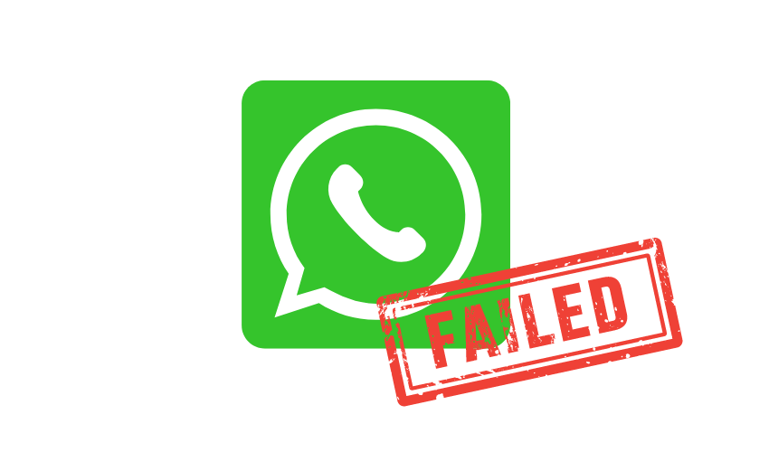 Los mensajes de WhatsApp no ​​se entregaron