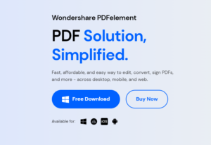 Загрузите и установите Wondershare PDFelement