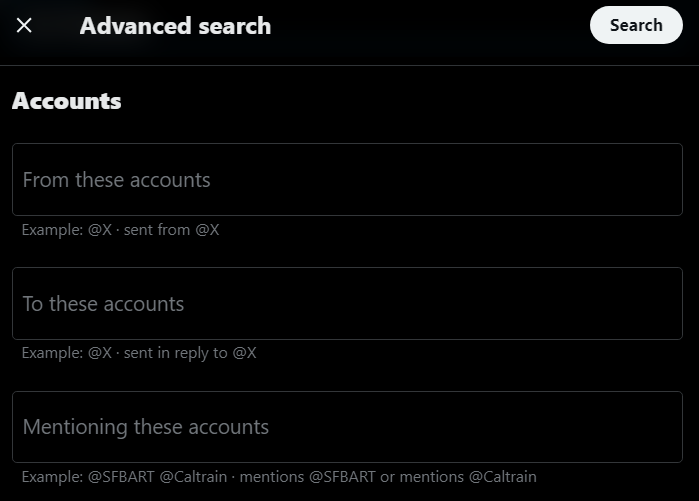 x advanced search